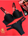 New arrival Pearls padded bra and panties set