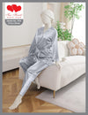Two Hearts 2 piece silk Front Open suit