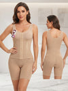 Enhance your look and boost your confidence with this premium body shaper! This shapewear gives you a perfect hourglass figure and a smooth finish front hooks for easy wear and adjustable compression.