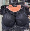 Sexy Lingerie Floral Pushup Bra Gathering Lace and Bowknot Bra Underwire Brassiere Adjustable Women's Underwear