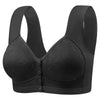 Women's Seamless Ice Silk Sports Bra Sexy Vest-Style with Front Buckle and Fixed Cup for Middle-aged and Elderly for
Summer Bra