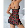 Bestseller Lip Print Lifting Buttocks Thin Embroidered
Nightgown, Sexy Gathering Charm, Seductive and Interesting