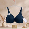 Premium textured ribbed fabric
«delicate
gold- tone center charm, supportive contoured cups, and comfortable adjustable straps.