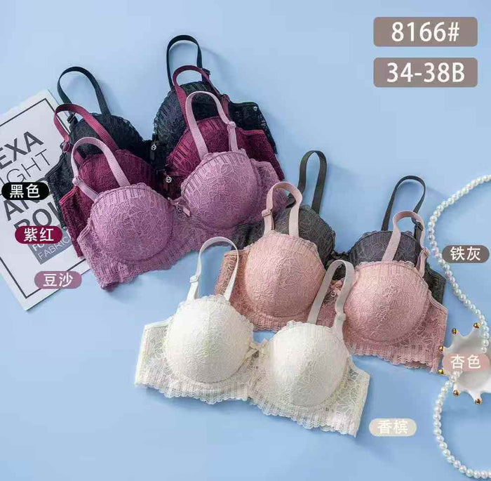 Floral Single Padded Wire Bra 8166