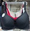 Premium lacy light paded bra with wired