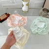 Full Floral See-through Nylon Lace Wavy Ruffle Trim Mini Bow Decor Women Underwear