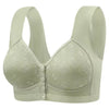 Women's Seamless Ice Silk Sports Bra Sexy Vest-Style with Front Buckle and Fixed Cup for Middle-aged and Elderly for
Summer Bra