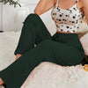 Women's Comfortable Summer Pajamas Set Casual Short with Solid Knitting Fabric Home Clothes