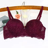 Wholesale Ladies Seamless Push up Gather Anti-External Expanded Size Underwear V-Neck Plain Underwire Lace Bra