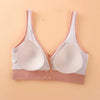Big Women's Beautiful Back Wireless Integrated Cup Vest Front Button Plus Size Sexy Bra Seamless Design Free Size Available