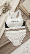 Cross-Border Letter Printed Bra Set Adjustable Straps Low-Rise Sexy Thin Push-Up Anti-Exposure Briefs Sports Back Bikini
Panties