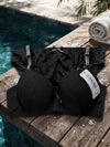 Upgrade your lingerie collection with this super comfortable and stylish textured set. Crafted with a delicate chevron design and seamless molded cups, it offers gentle support and a smooth fit under any