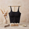 Smooth Front: Molded cups create a natural silhouette and a
smooth finish under any outfit.