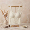 Smooth Front: Molded cups create a natural silhouette and a
smooth finish under any outfit.
