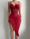Lace Underwear
Embroidered Hollow Black Perspective Pajama Embroidery Hot Lace Trim Nightgown