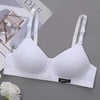 Teenagers Girl Cotton Underwear Bra Small Cup Wire Free Push up Sport Brassiere Lady Summer Thin Seamless Bras