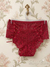 Intricate floral lace paired with side-tie detailing for the ultimate feminine charm a ( Pack OFF Three )