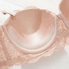 Wholesale Ladies Seamless Push up Gather Anti-External Expanded Size Underwear V-Neck Plain Underwire Lace Bra