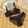 Lace Push-Up Underwire Bra Adjusted straps Solid Ultra-Thin Breathable Spandex/Nylon Logo Waist
