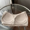 Ice Silk Without Scars Strapless Vest Seamless Wrap Chest Traceless Bra Fixed Cup Word Girdle Girls Ice Silk Tube Top