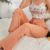 Women's Comfortable Summer Pajamas Set Casual Short with Solid Knitting Fabric Home Clothes