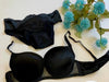 Velvet Pushup wire Bra Set