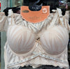 Sexy Lingerie Floral Pushup Bra Gathering Lace and Bowknot Bra Underwire Brassiere Adjustable Women's Underwear