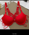 Front open Back Butterfly Wire Bra set