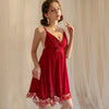 V Neck Floral Lace Front Butterfly Lingerie
