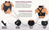 PREMIUM QUALITY FRONT CLOSURE PADDED HIGH IMPACT SPORTS BRA WITH ADJUSTABLE WAIST BAND-RUST